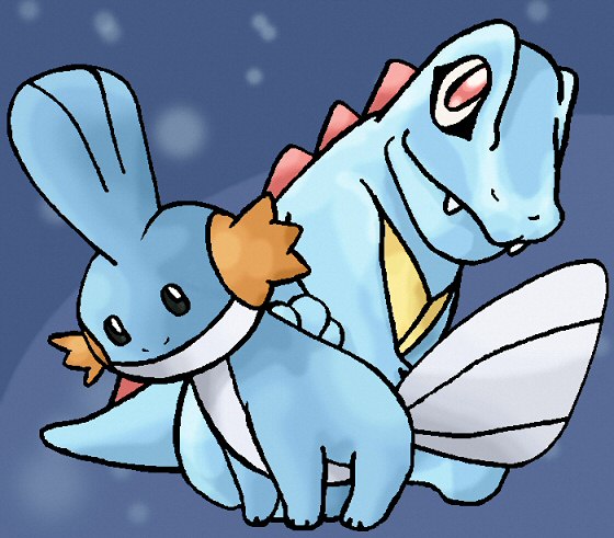 Mudkip y Totodile (ccf)